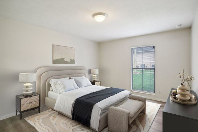 Bedroom with neutral decor
