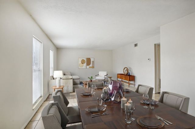 Dining area with table