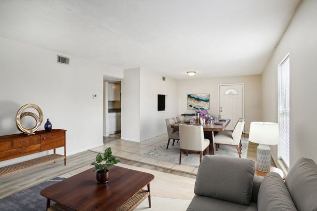Living room with dining area